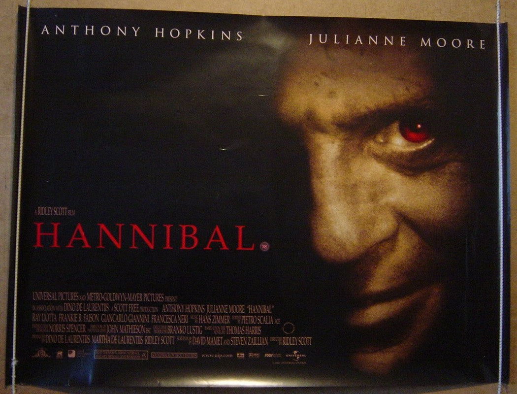 Hannibal  Original Quad Movie Poster  