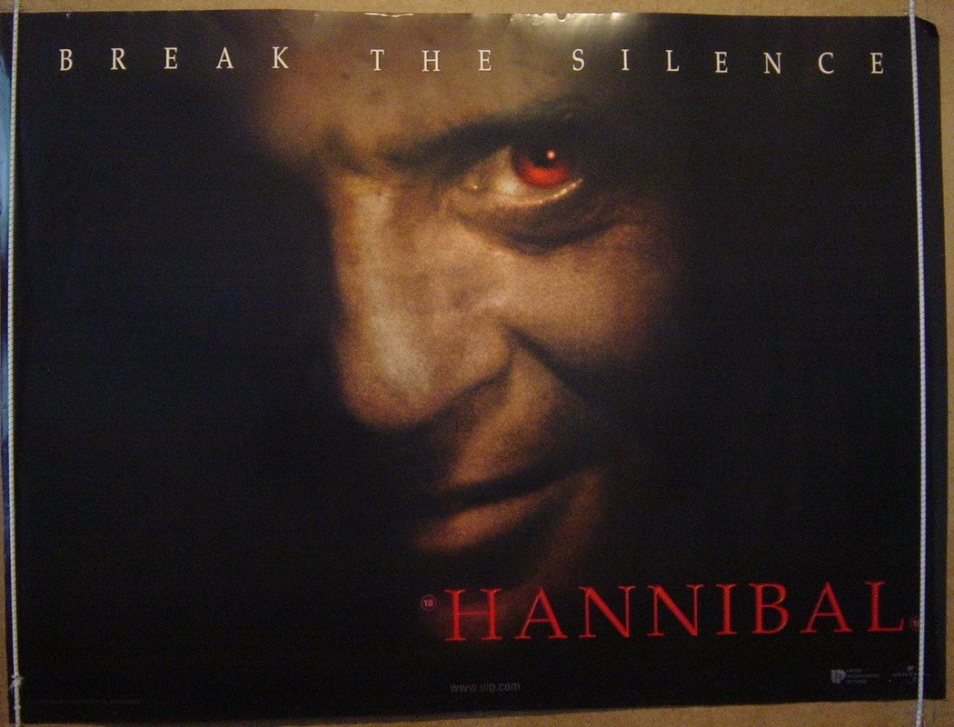 Hannibal  (Teaser Original Quad Movie Poster)  Original Quad Movie Poster  