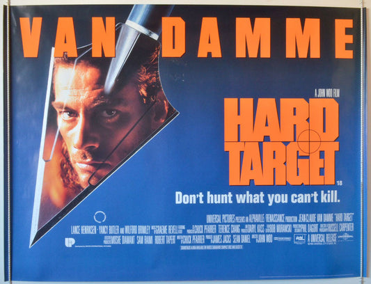 Hard Target   Original British Quad Poster - Movie Poster 