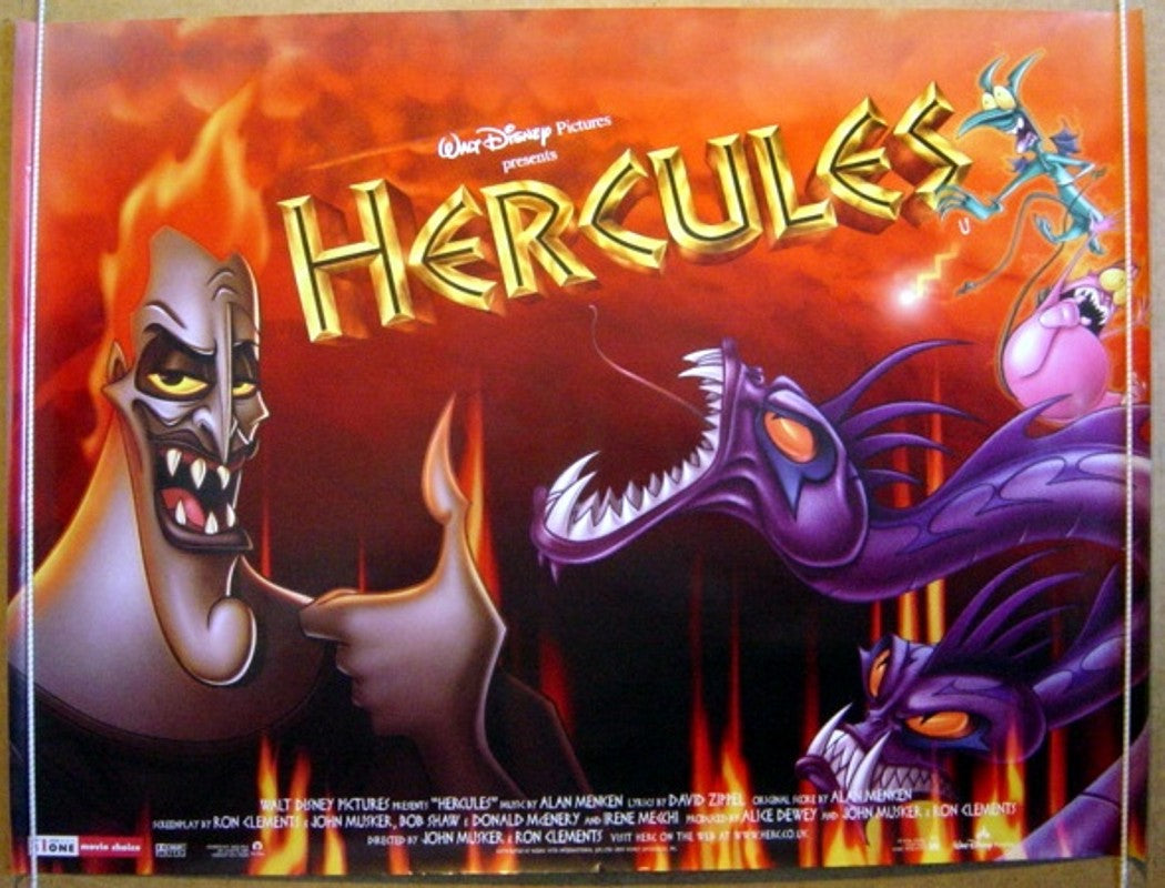 Hercules  Original Quad Movie Poster  