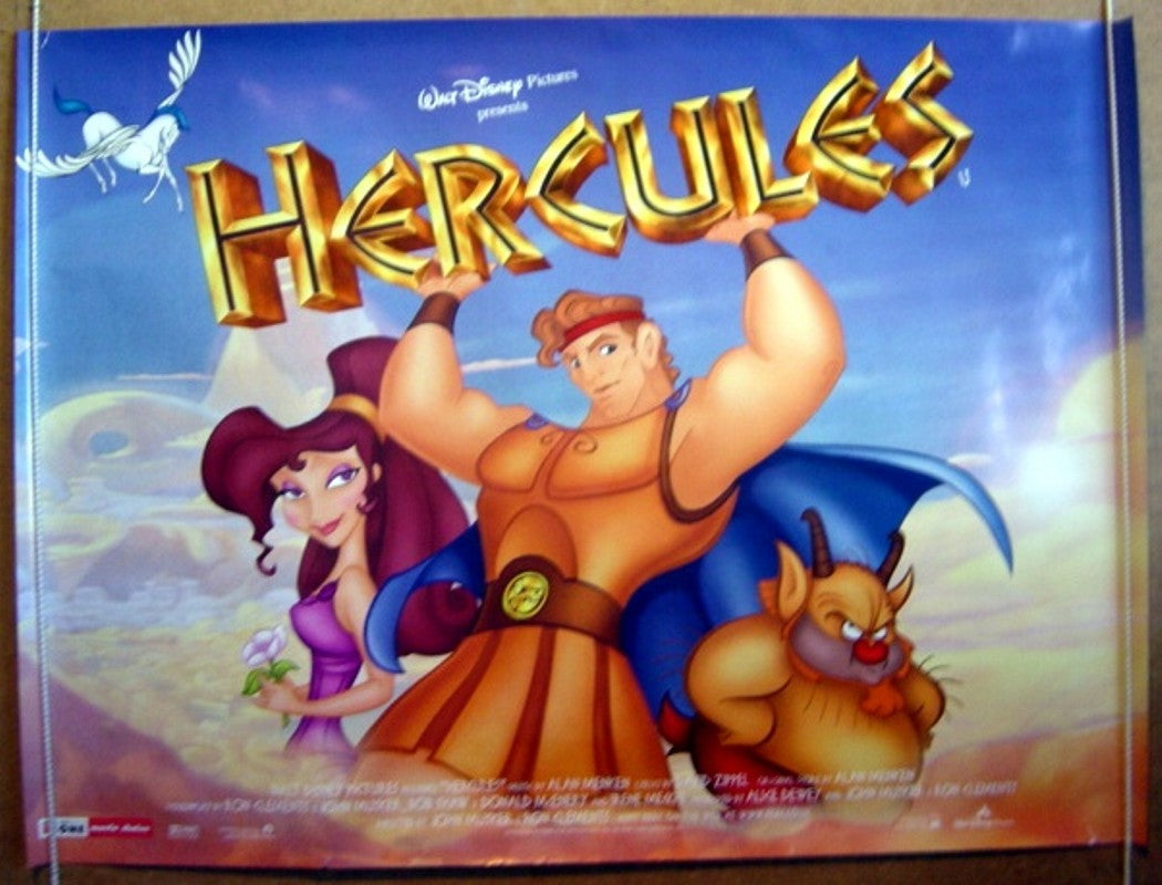 Hercules  (Design 2)  Original Quad Movie Poster  