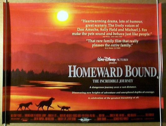 Homeward Bound : The Incredible Journey  Original Quad Movie Poster  