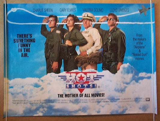 Hot Shots  Original Quad Movie Poster  