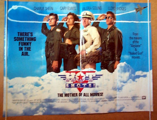 Hot Shots  Original Quad Movie Poster  