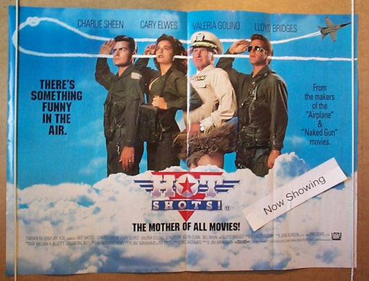 Hot Shots  Original Quad Movie Poster  