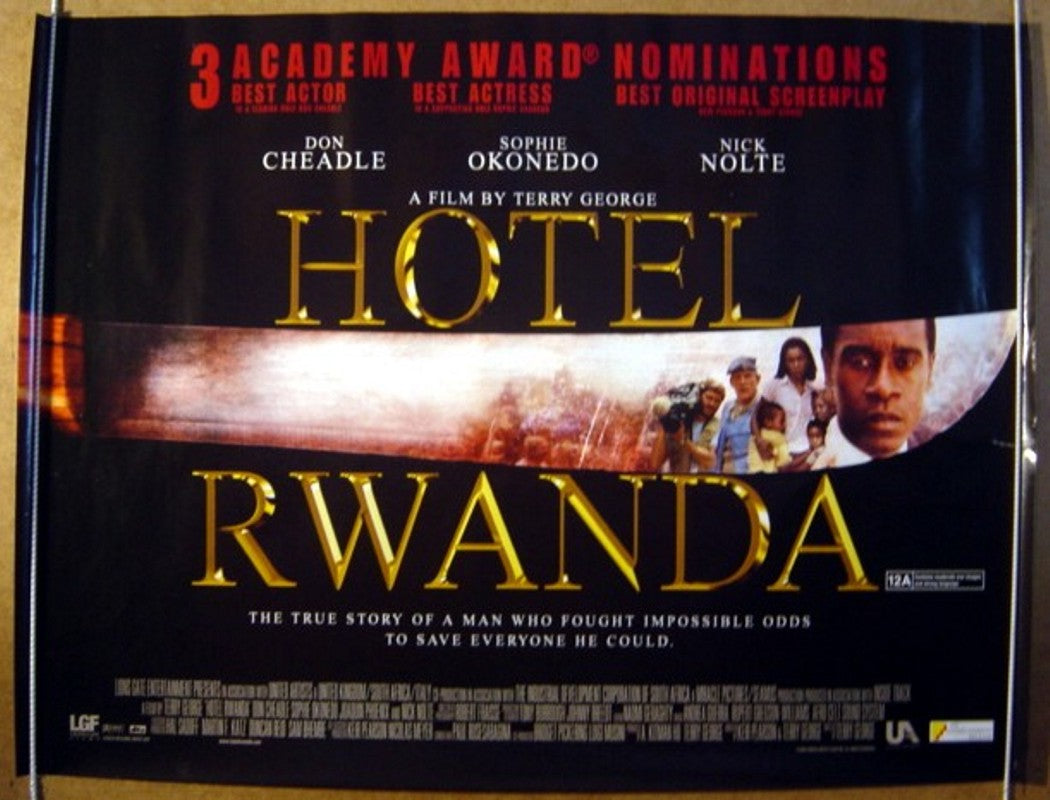 Hotel Rwanda  Original Quad Movie Poster  