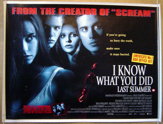 I Know What You Did Last Summer  Original Quad Movie Poster  