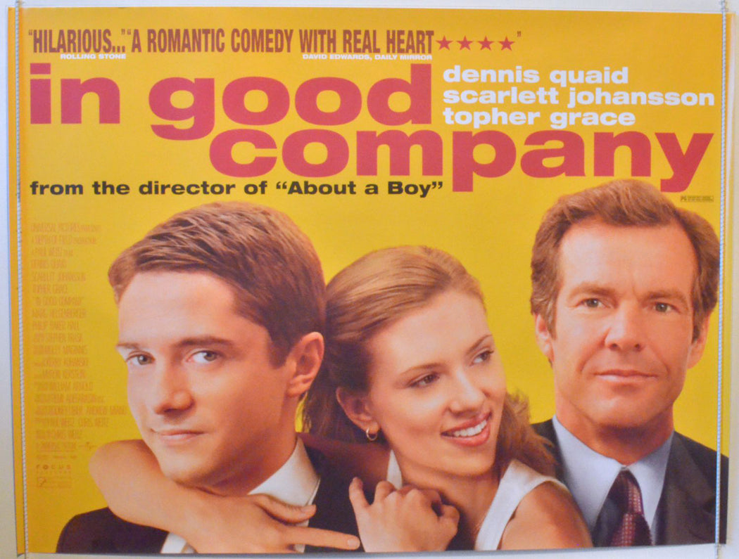 In Good Company   Original British Quad Poster - Movie Poster