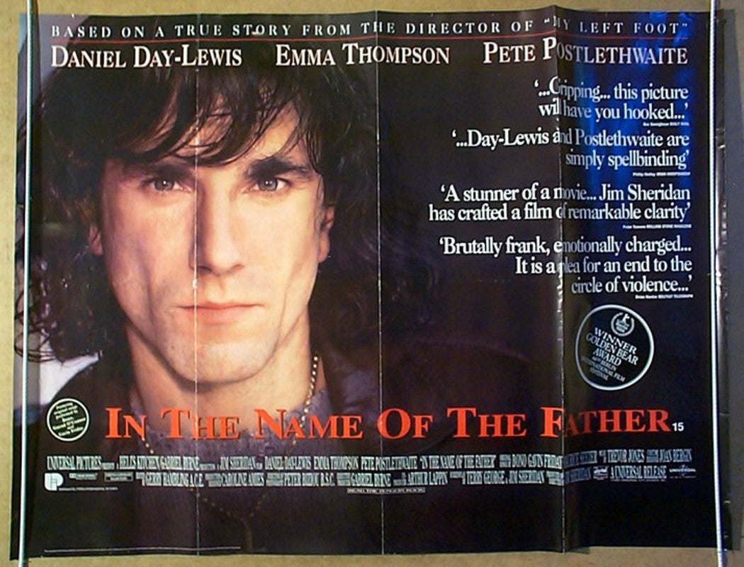 In The Name Of The Father  Original Quad Movie Poster  