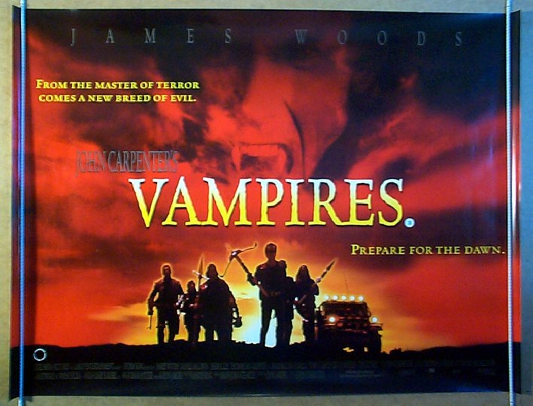 John Carpenter's Vampires  Original Quad Movie Poster  