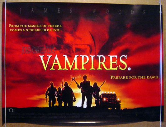 John Carpenter's Vampires  Original Quad Movie Poster  