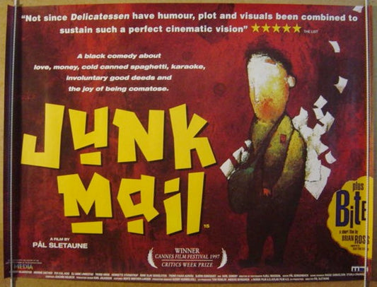 Junk Mail  Original Quad Movie Poster  