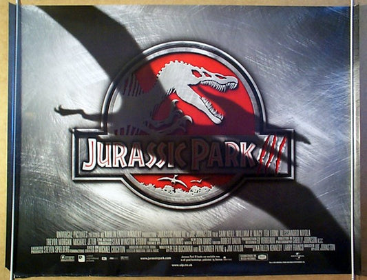 Jurassic Park III  Original Quad Movie Poster  