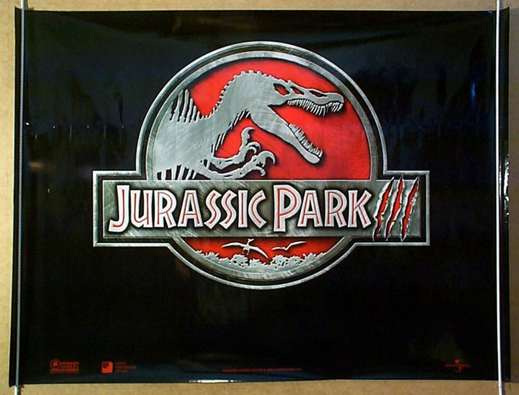 Jurassic Park III  (Teaser Original Quad Movie Poster)  Original Quad Movie Poster  