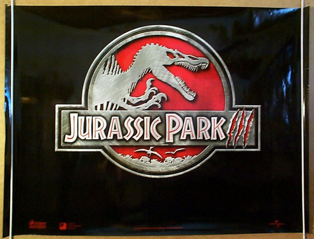 Jurassic Park III  (Teaser Original Quad Movie Poster)  Original Quad Movie Poster  