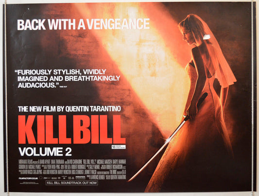 Kill Bill Vol.2 Original British Quad Poster - Movie Poster