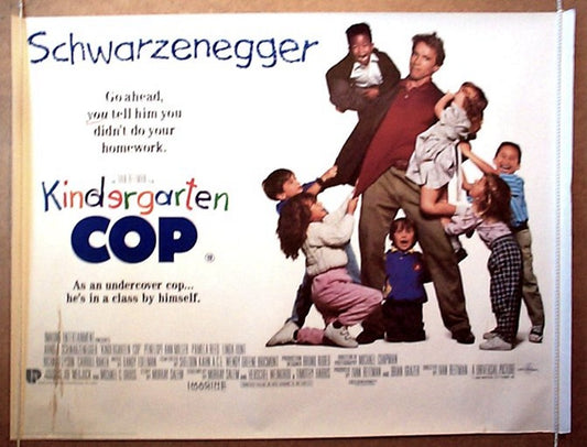 Kindergarten Cop  Original Quad Movie Poster  