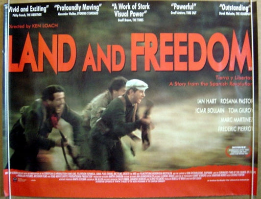 Land And Freedom  Original Quad Movie Poster  