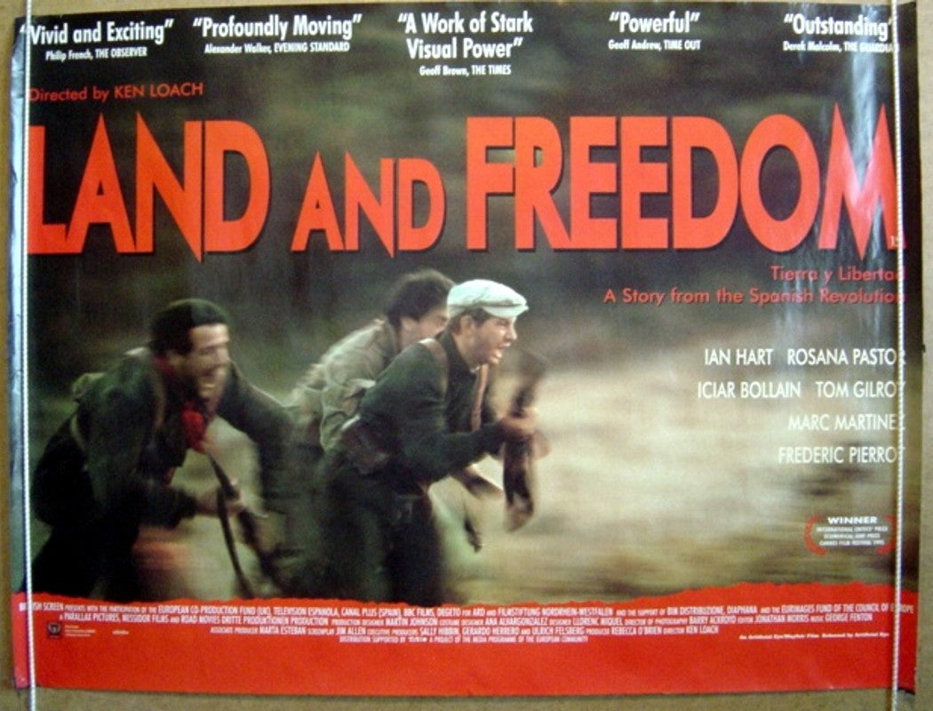 Land And Freedom  Original Quad Movie Poster  