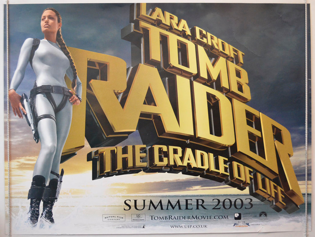 Lara Croft Tomb Raider : Cradle Of Life  (Teaser / Advance Version)   Original British Quad Poster - Movie Poster