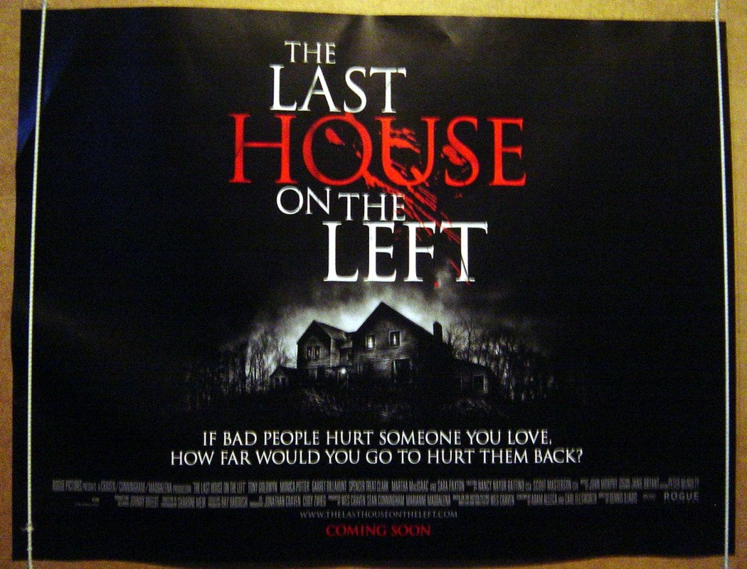 The Last House On The Left  Original Quad Movie Poster  