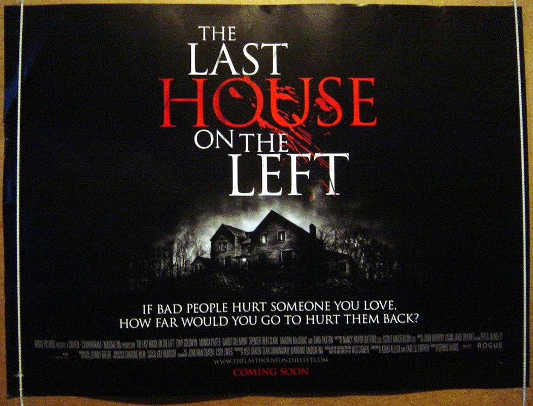 The Last House On The Left  Original Quad Movie Poster  