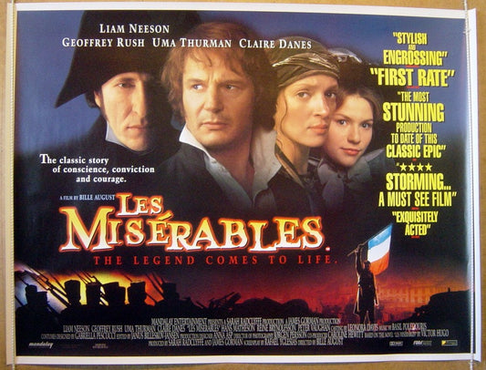 Les Miserables  Original Quad Movie Poster  