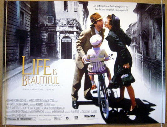 Life Is Beautiful  (Design 2)  Original Quad Movie Poster  