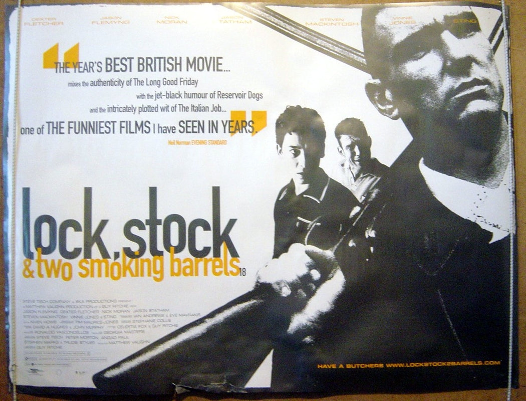 Lock Stock And Two Smoking Barrels  Original Quad Movie Poster  