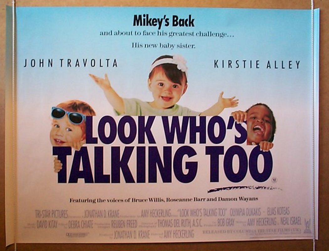 Look Who's Talking Too  Original Quad Movie Poster  