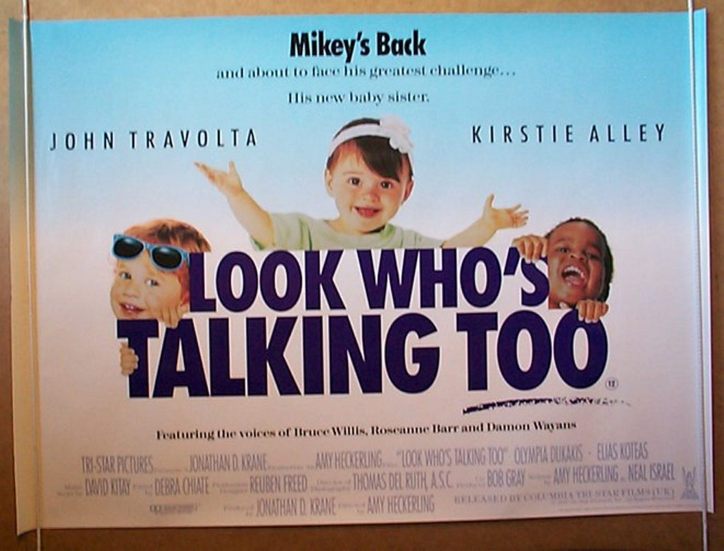 Look Who's Talking Too  Original Quad Movie Poster  