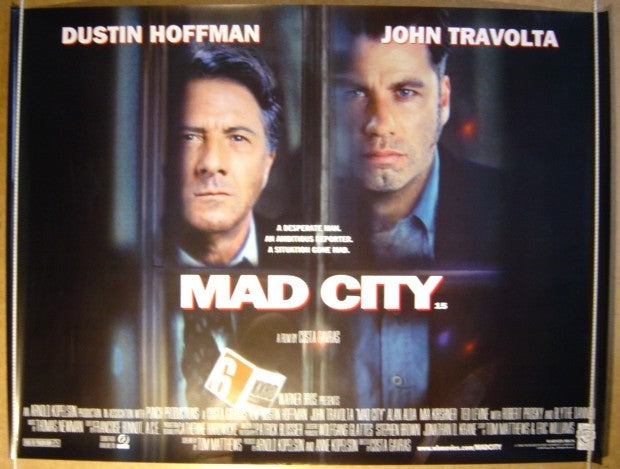 Mad City  Original Quad Movie Poster  