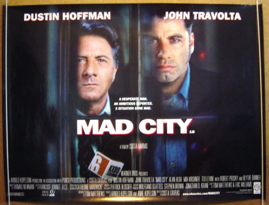 Mad City  Original Quad Movie Poster  