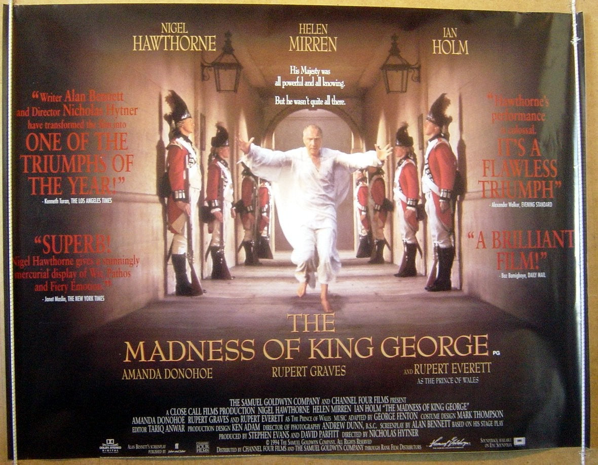 The Madness Of King George  Original Quad Movie Poster  