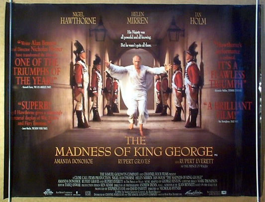 The Madness Of King George  Original Quad Movie Poster  