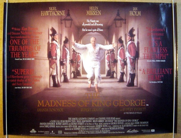 The Madness Of King George  Original Quad Movie Poster  