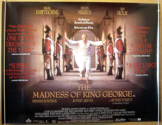 The Madness Of King George  Original Quad Movie Poster  