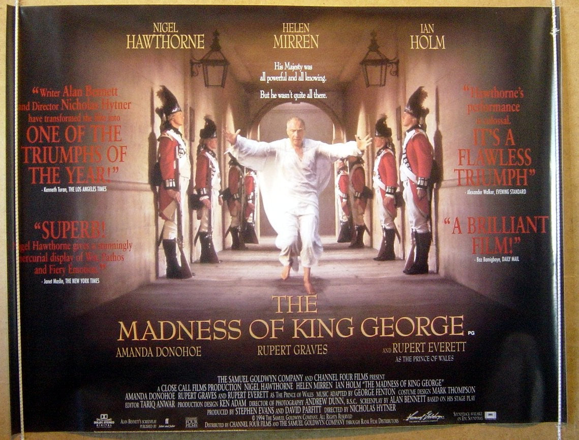 The Madness Of King George  Original Quad Movie Poster  