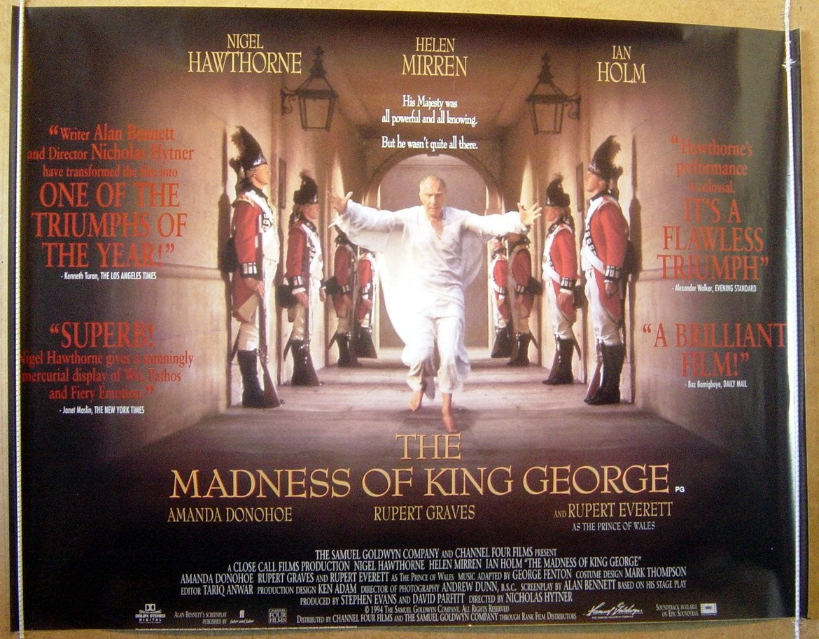 The Madness Of King George  Original Quad Movie Poster  