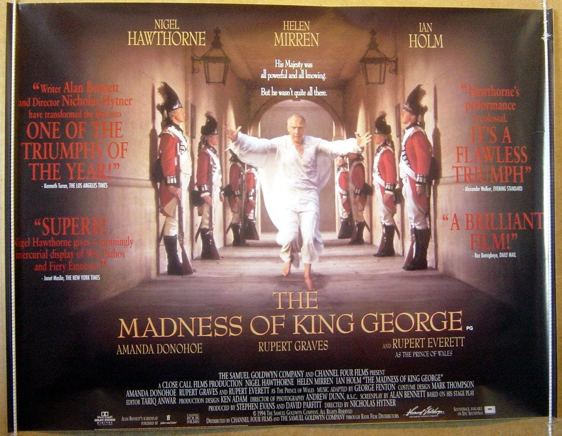 The Madness Of King George  Original Quad Movie Poster  