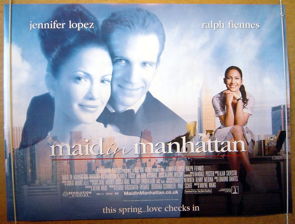 Maid In Manhattan  Original Quad Movie Poster  