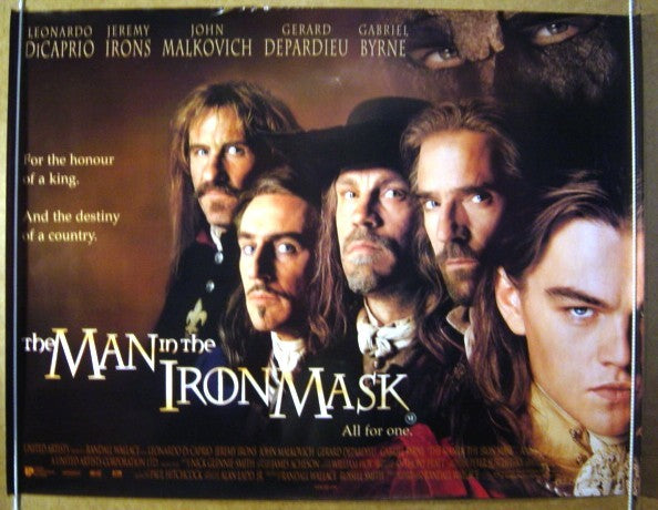 The Man In The Iron Mask  Original Quad Movie Poster  