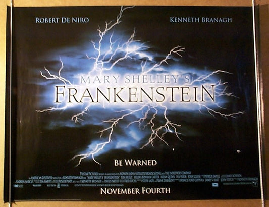 Mary Shelley's Frankenstein  (Teaser Original Quad Movie Poster)  Original Quad Movie Poster  