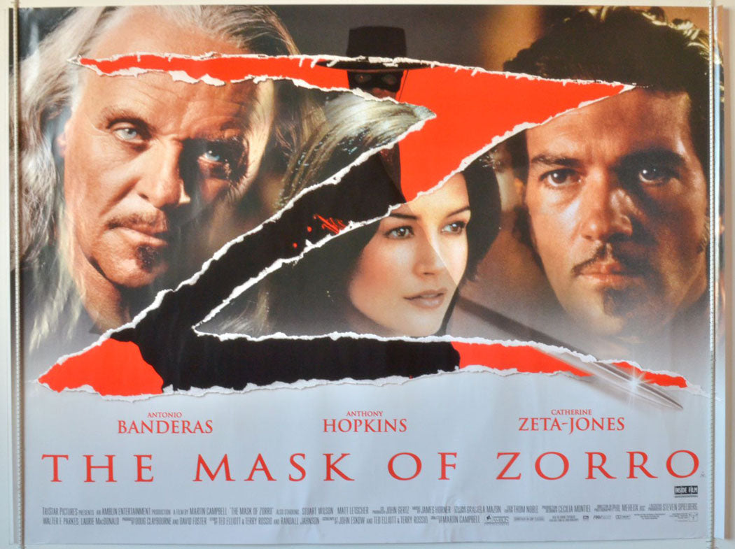 The Mask Of Zorro   Original British Quad Poster - Movie Poster