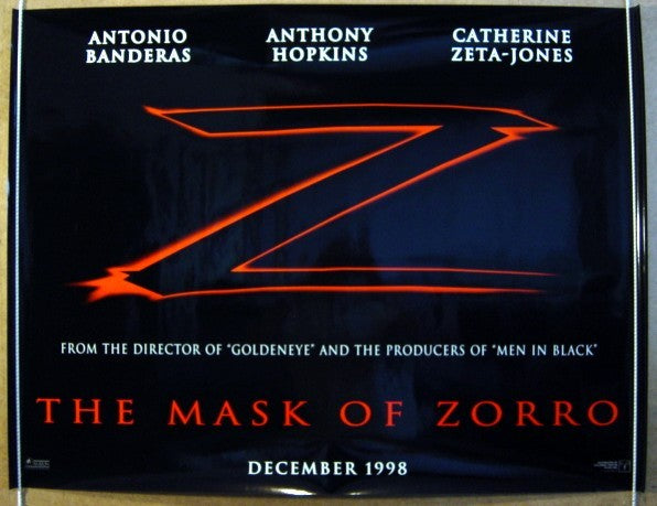 The Mask Of Zorro  (Teaser)  Original Quad Movie Poster  