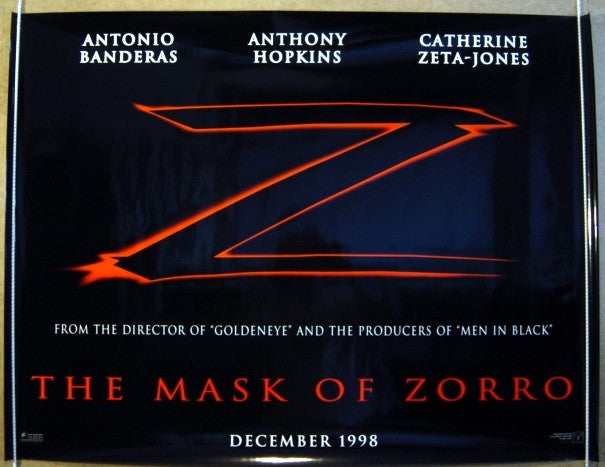 The Mask Of Zorro  (Teaser)  Original Quad Movie Poster  