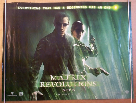 The Matrix Revolutions  Original Quad Movie Poster  