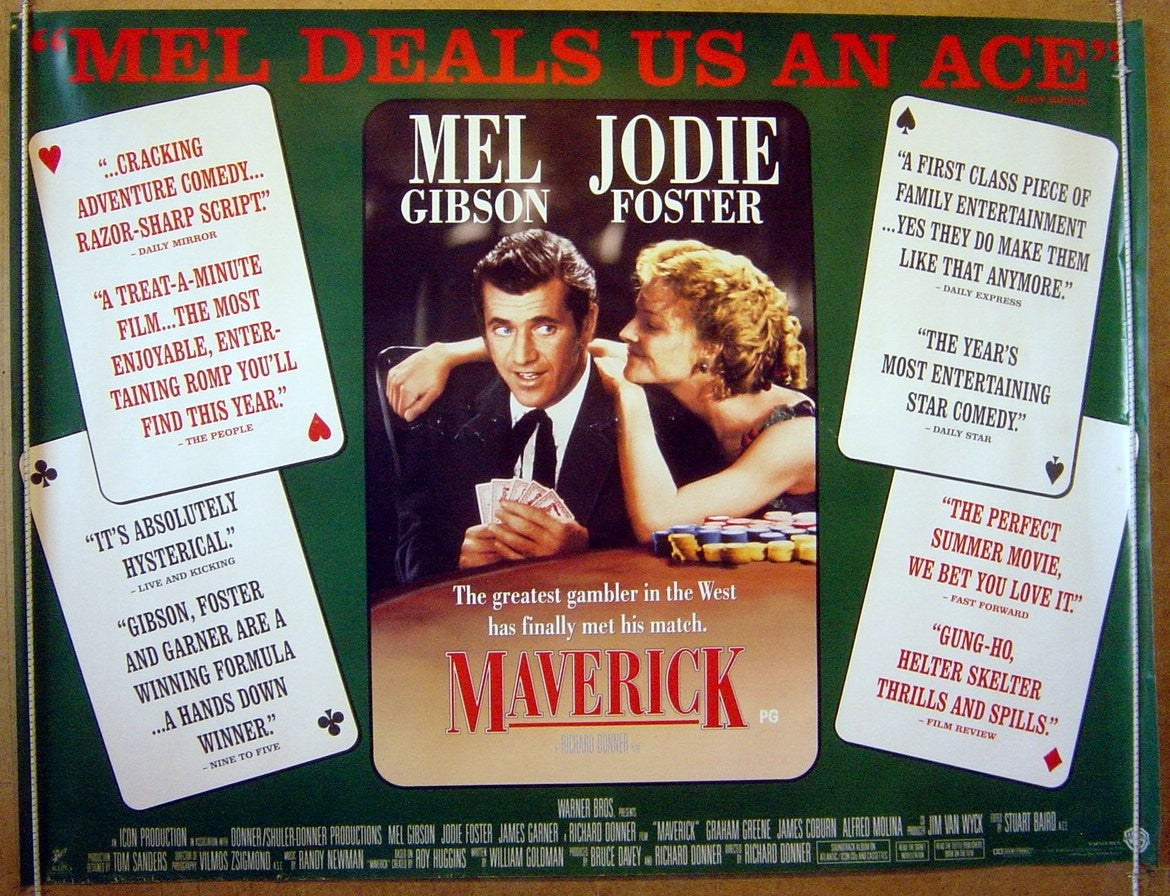 Maverick  (Design 2)  Original Quad Movie Poster  