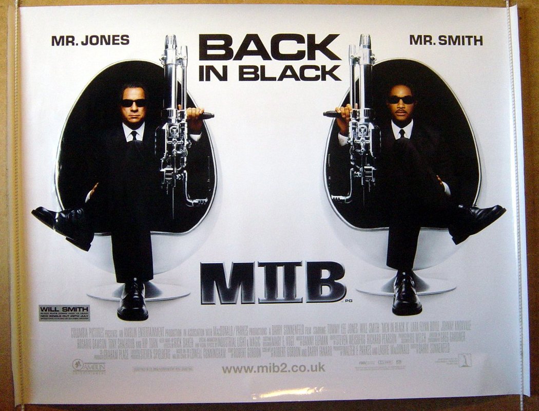 Men In Black 2  Original Quad Movie Poster  