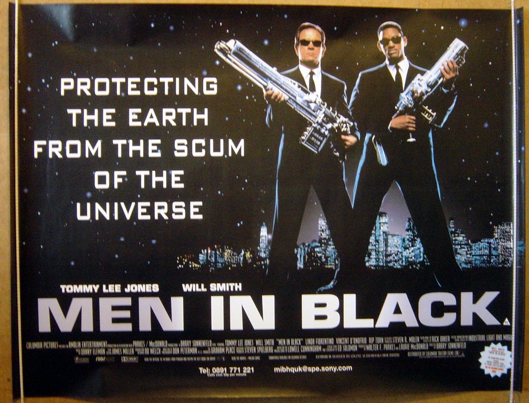 Men In Black  Original Quad Movie Poster  